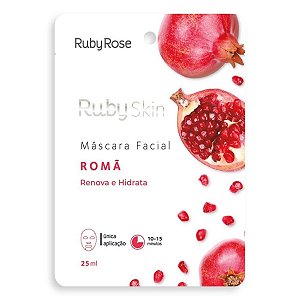 Ruby Rose Skin Máscara Facial Romã Renova e Hidrata 25ml Hb-700