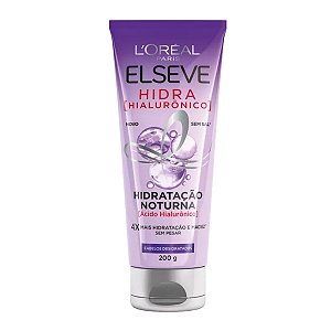Creme Hidratação Noturna Elseve Hidra Hialurônico Loreal 200g