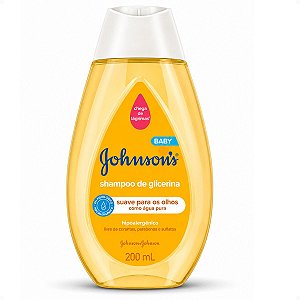 Shampoo Johnson's Baby Glicerina Tradicional 200ml Não Arde Os Olhos