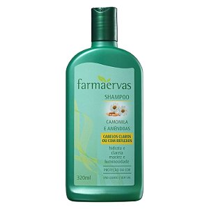 Shampoo Farmaervas Camomila e Amêndoas 320ml