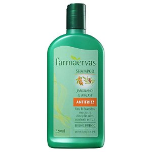 Shampoo Farmaervas Antifrizz  Jaborandi e Argan 320ml