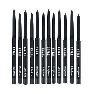 Lápis Retrátil Para Os Olhos Kajal Kit Com 12 Ruby Rose Hb-055 0.35g