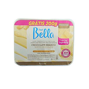Depil Bella Cera Depilatória Chocolate Branco 1kg