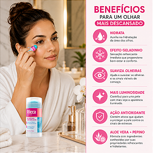 Bastao Para Area dos Olhos Ricca Belliz Aloe Bela 15g Cod 3782