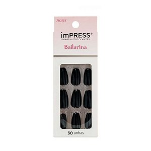 Unhas Autocolantes Kiss Ny Impress Lacy Bailarina Bipam523