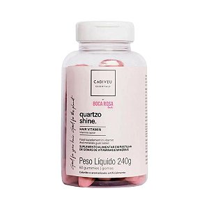 Gomas de Vitaminas Cadiveu Boca Rosa Quartzo Shine C/ 60 Gomas