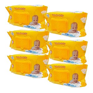 Upa Bebê Combo Com 6 Toalhas Umedecida 20cm X 15cm C/ 120 Un.
