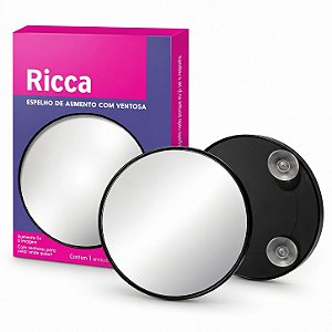 Espelho de Aumento 5x Ricca Com Ventosa Cód. 2670