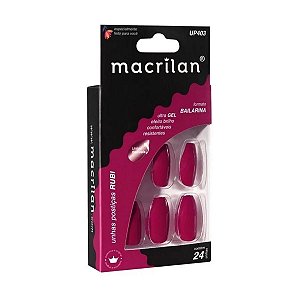 Unhas Postiças Macrilan Rubi Bailarina Up403 C/24