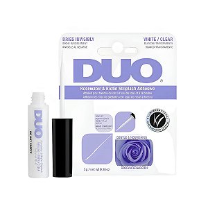 Cola Para Cílios Postiços Duo Klass Vough Transparente Água de Rosas e Biotina 5g Ref. 62196