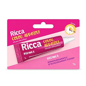 Cola Para Cílios Ricca Belliz Branca Colou,arrasou 7g Cód.2682