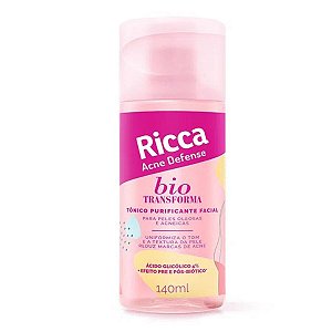 Tônico Purificante Facial Ricca Belliz Bio Transforma Acne Defense 140ml