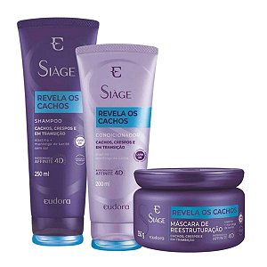 Kit Siage Eudora Revela Os Cachos C/3