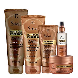 Kit Siage Eudora Nutri Óleos Poderosos C/5