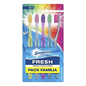 Escova Dental Sorriso Fresh Kit C/5