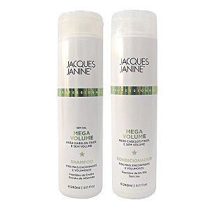 Kit Jacques Janine Mega Volume: Shampoo e Condicionador 240ml