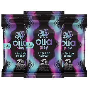 Kit Preservativo Olla Play C/3 Pacotes 3 Un Cada