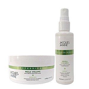 Kit Jacques Janine Mega Volume: Máscara 80g e Spray Jacques 60ml