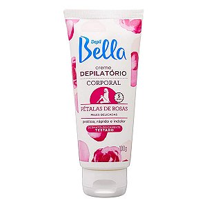 Creme Depilatório Corporal Depil Bella Peles Delicadas Pétalas de Rosa 100g