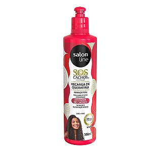 Ativador de Cachos Salon Line Sos Cachos Recarga de Queratina 300ml