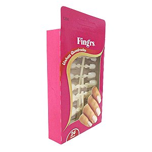 Unhas Postiças Fing'rs Quadradas Rf. 1256