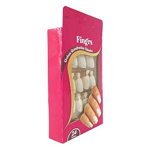 Unhas Postiças Fing'rs Quadradas Clássicas Ref. 1270