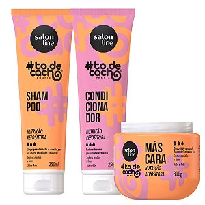 Kit Salon Line #todecacho Nutrição Repositora C/3