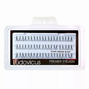 Cílios Tufinho Ludovicus Premier Eyelash Flare Medium Black