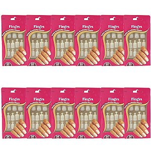 Kit Unhas Postiças Fing'rs Quadradas Clássicas Ref. 1270 C/12