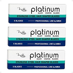 Kit Vikky: Lâminas para Navalhete Platinum 15 Unidades