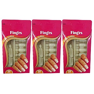 Kit Unhas Postiças Fing'rs Fashion Ref. 1292 C/3