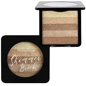 Iluminador Shimmer Brick Ruby Rose 5 In 1 Gold 1  Hb-7226 7,5g