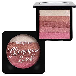 Iluminador Shimmer Brick Ruby Rose 5 In 1 Rose 4 Hb-7226 7,5g