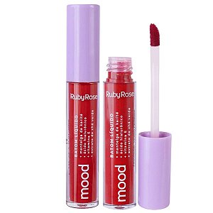 Batom Liquido Ruby Rose Mood Wish 18 3,2ml
