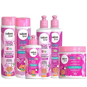 Kit Salon Line Sos Cachos Kids Hidratação C/6