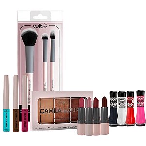 Kit Make + Esmaltes Camila Loures Vult C/13 Un