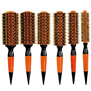 Kit Escova Evas Professional Laranja C/6