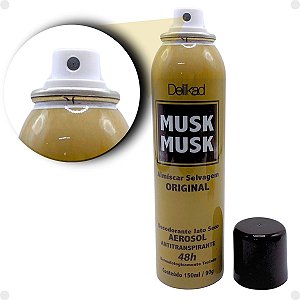 Desodorante Antitranspirante Aerosol Delikad Musk Musk Almíscar Selvagem 150ml