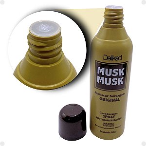 Desodorante Antitranspirante Spray Delikad Musk Musk Almíscar Selvagem 90ml