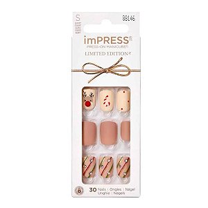 Unhas Autocolantes Kiss Impress Make It Rein C/30 Im62x