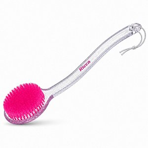 Escova de Banho Ricca Redonda Rosa Cód. 306
