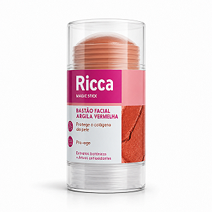 Bastão Facial Ricca Argila Vermelha 30g Cód.3806
