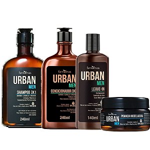 Kit Farmaervas Urban Men C/4 Pomada Efeito Matte