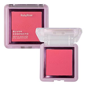 Blush Compacto Ruby Rose Textura Acetinada Bl20 7,3g