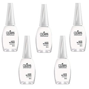 Kit Esmalte Cremoso Colorama Leite de Coco 8ml C/5