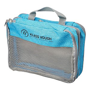 Nécessaire de Viagem Klass Vough Com Compartimentos Azul Ref. Xj-077