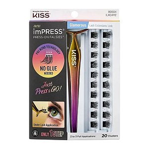 Cílios Autocolantes Kiss New York Impress Glamorous Ilk04y2
