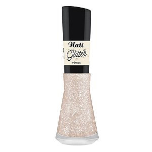Esmalte Glitter Nati Pérola 8ml