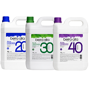 Kit  Beira Alta Água Oxigenada: 20, 30 e 40 Volumes 4l