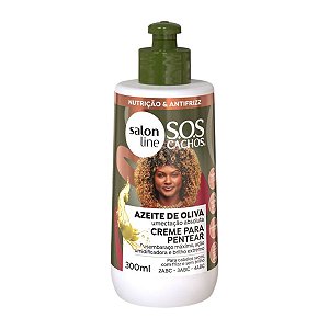 Creme Para Pentear Salon Line Sos Cachos Azeite de Oliva 300ml